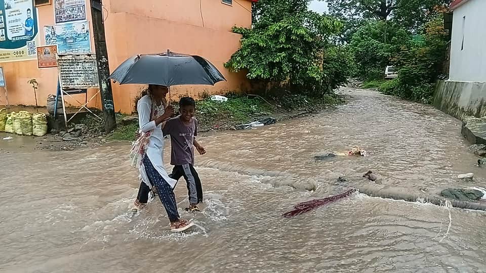Life disrupted due to rain in Haldwani