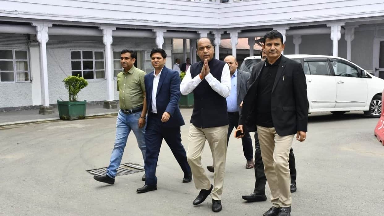 jairam thakur employee pensioner protest sukhu government himachal