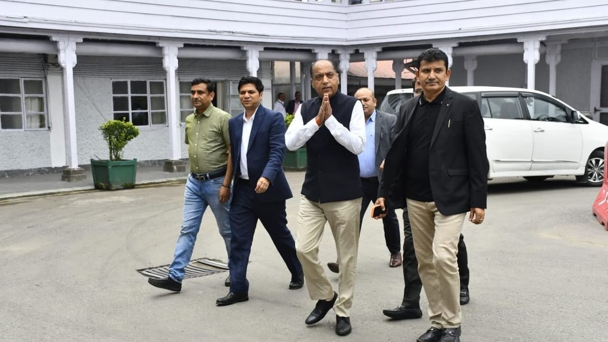 jairam thakur employee pensioner protest sukhu government himachal