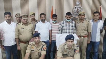 पुलिस की गिरफ्त में आरोपी