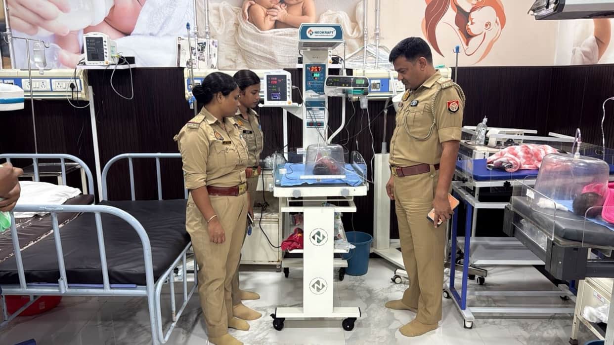 Newborn dumped in field life saved thanks to police promptness in varanasi