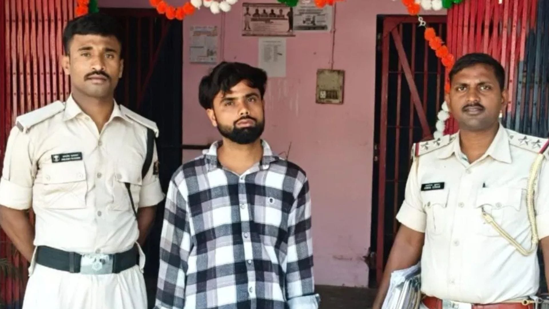 पुलिस गिरफ्त में आरोपी मामा