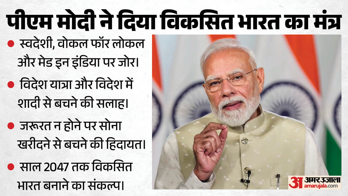 पीएम मोदी की अपील: विदेश यात्रा, विदेशी शादी और सोने की खरीद घटाएं, अर्थव्यवस्था मजबूत करें