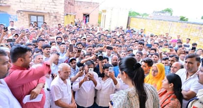 mathania election controversy adm appointed ci removed divya maderna bhairaram siyol ro dispute
