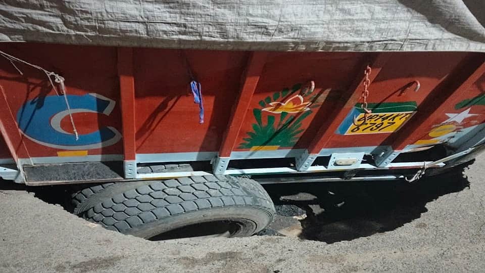 UP: Drunk driver crashes truck into society gate in Greater Noida, guard injured