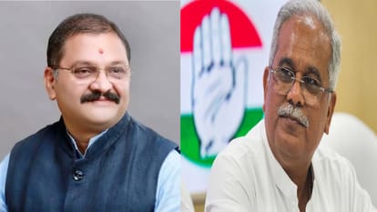 राजनांदगांव सांसद संतोष पांडेय, पूर्व सीएम भूपेश बघेल
