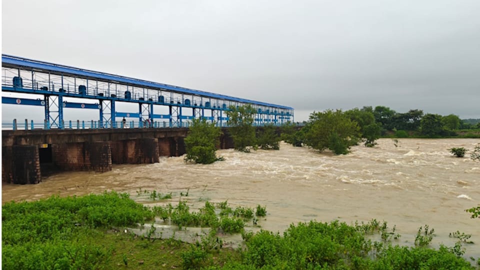 Chitrakoot Floods Devotees crossing a 50-foot-wide drain by paying ₹20