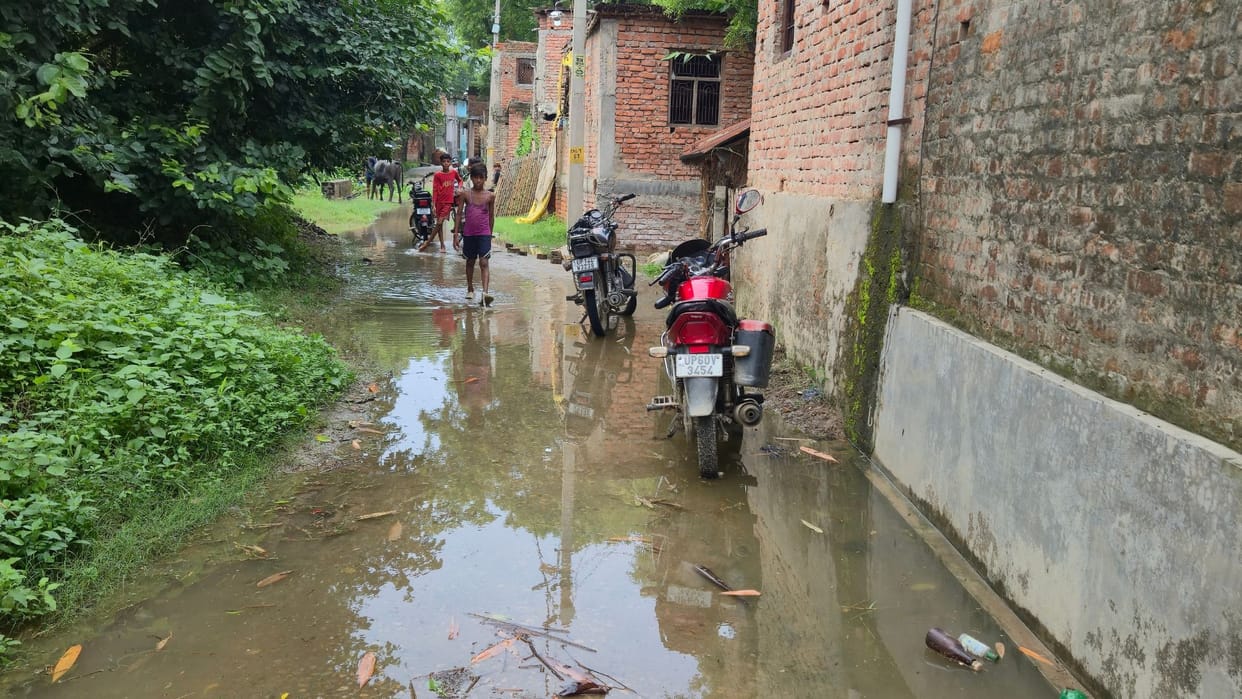Flood havoc in Ghazipur Water moves fields towards villages several access roads submerged