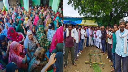हादसे के गांव में मचा कोहराम।