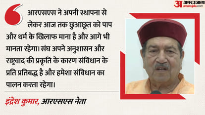 इंद्रेश कुमार, आरएसएस नेता