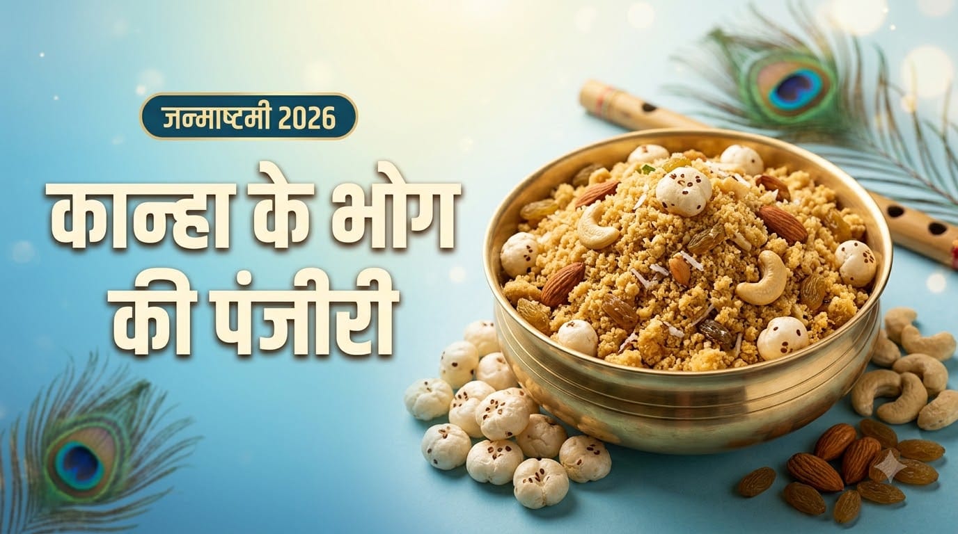 जन्माष्टमी पर पंजीरी कैसे बनाएं