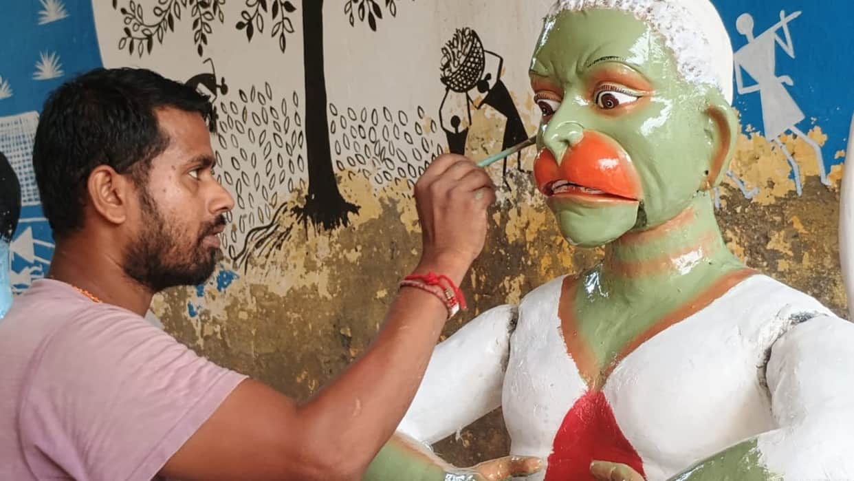 Janmashtami Third generation shapes tradition tableaux depicting scenes from Krishna life displayed