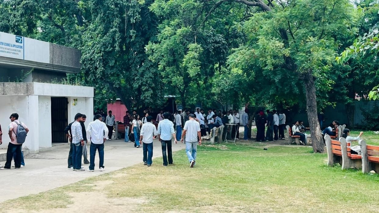 Stabbing incident at Kurukshetra University's IIHS; two youths critically injured, admitted to LNJP Hospital