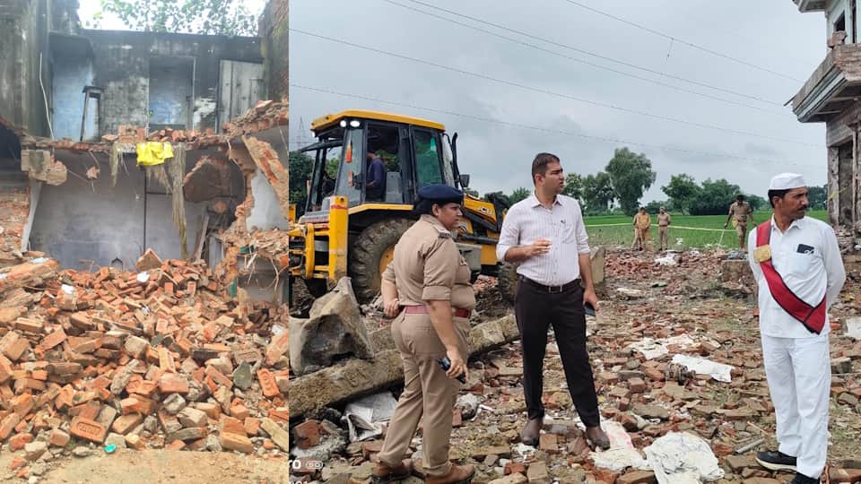 Kaushambi firecracker factory Explosion at  Bulldozer rolls over multi-crore empire built on gunpowder