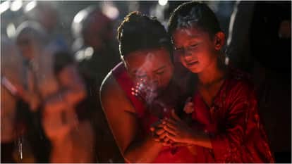 nepal flash flood missing people families doing effigy funeral emotional scene