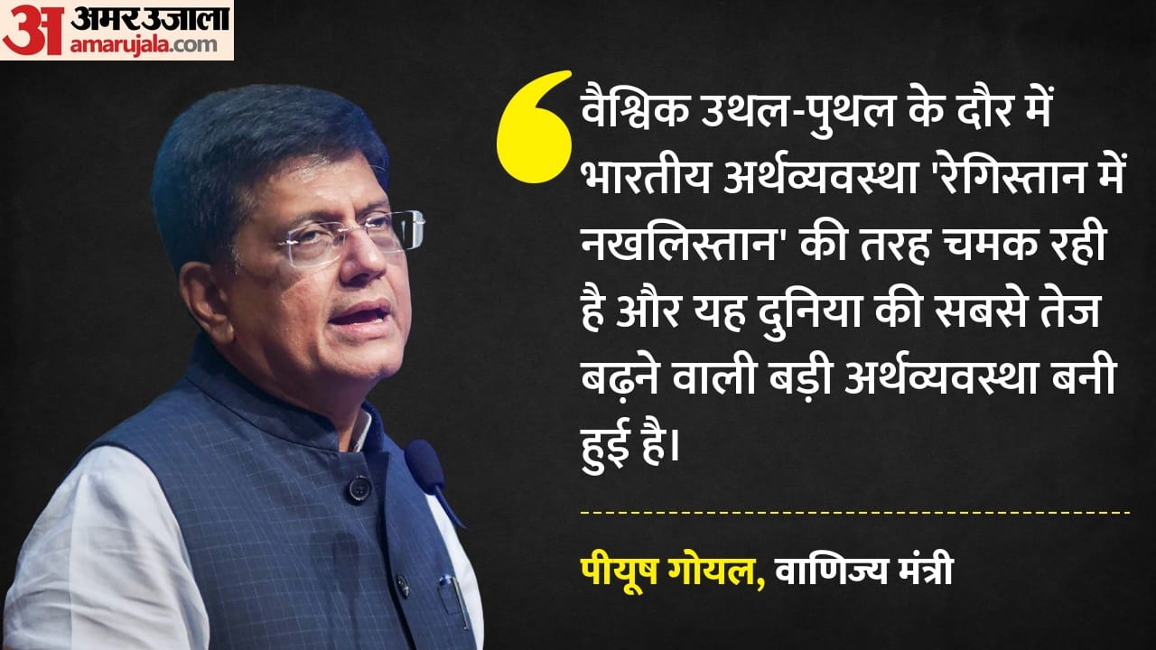 जीडीपी के आंकड़ो को गलत बताने पर पीयूष गोयल की प्रतिक्रिया।