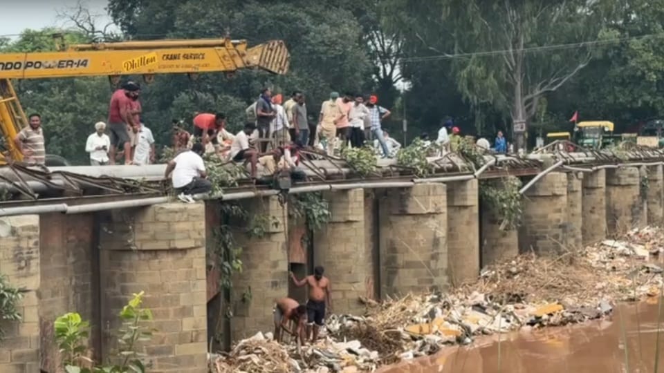 Sirhind Canal breaches in Chamkaur Sahib, four injured administration accused of negligence