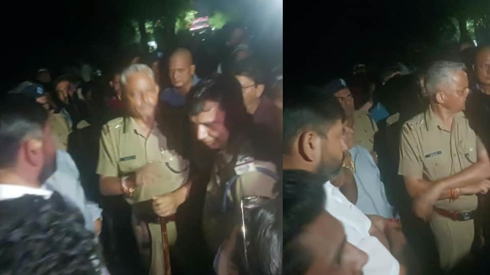 Rishikesh News protest by BAMS students After ten days insurance expired students climbs water tank again