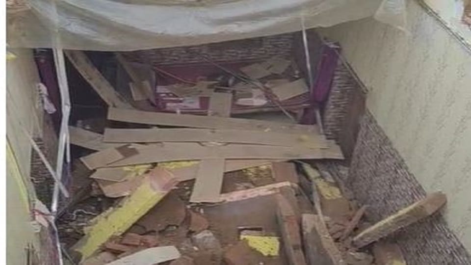 Roof of Police Station In-Charge’s Residence Collapses, Officer Narrowly Escapes
