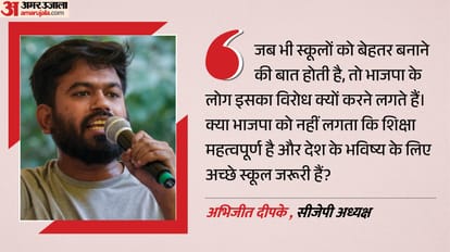 अभिजीत दीपके ने भाजपा पर बोला हमला।