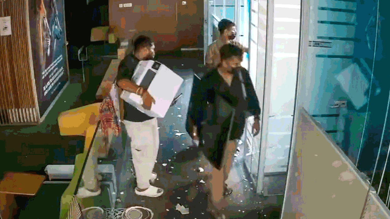 Politics heats office vandalism Abhishek Banerjee levels serious allegations against BJP shares CCTV footage.