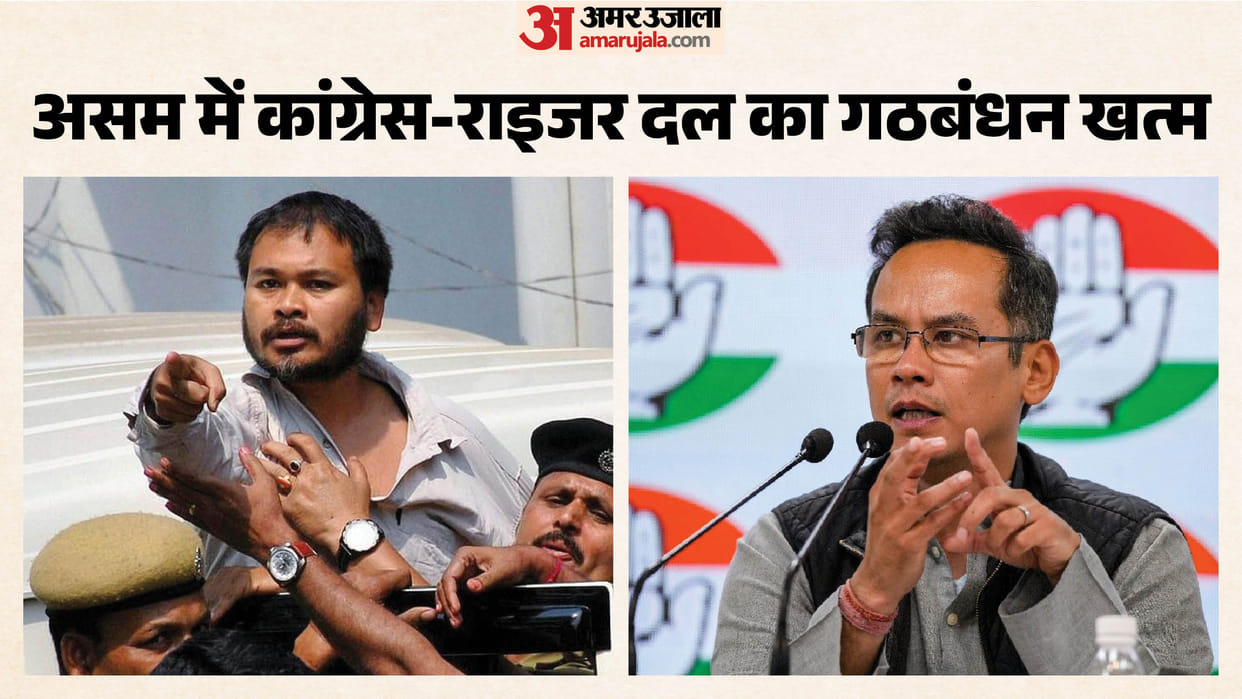 Assam congress break ties with akhil gogoi raijor dal