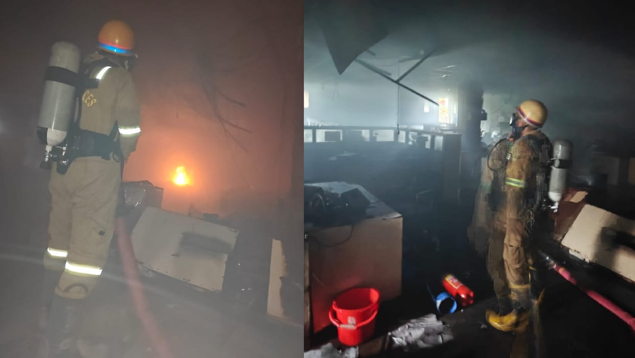 Kanpur Massive fire at LIC regional office vital documents reduced to ashes fire brigade brought under control