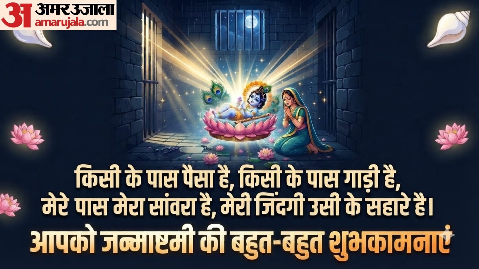 Krishna Janmashtami wishes in hindi Bal Gopal Janmashtami images in full HD