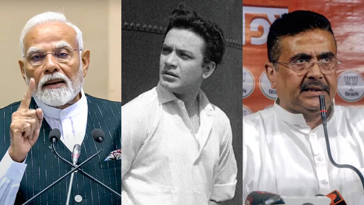 PM Modi and Suvendu Adhikari pays tribute to Bengali film icon Uttam Kumar on birth centenary