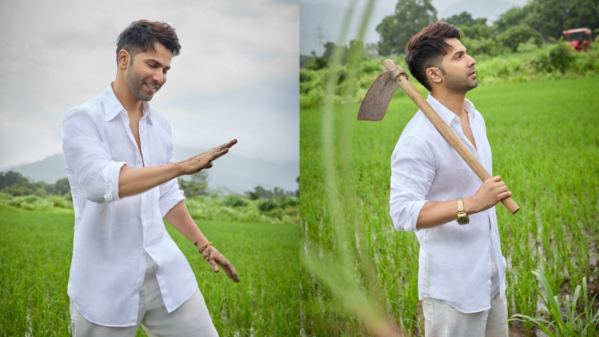 Varun dhawan started farming shares photos from farm users comment on it