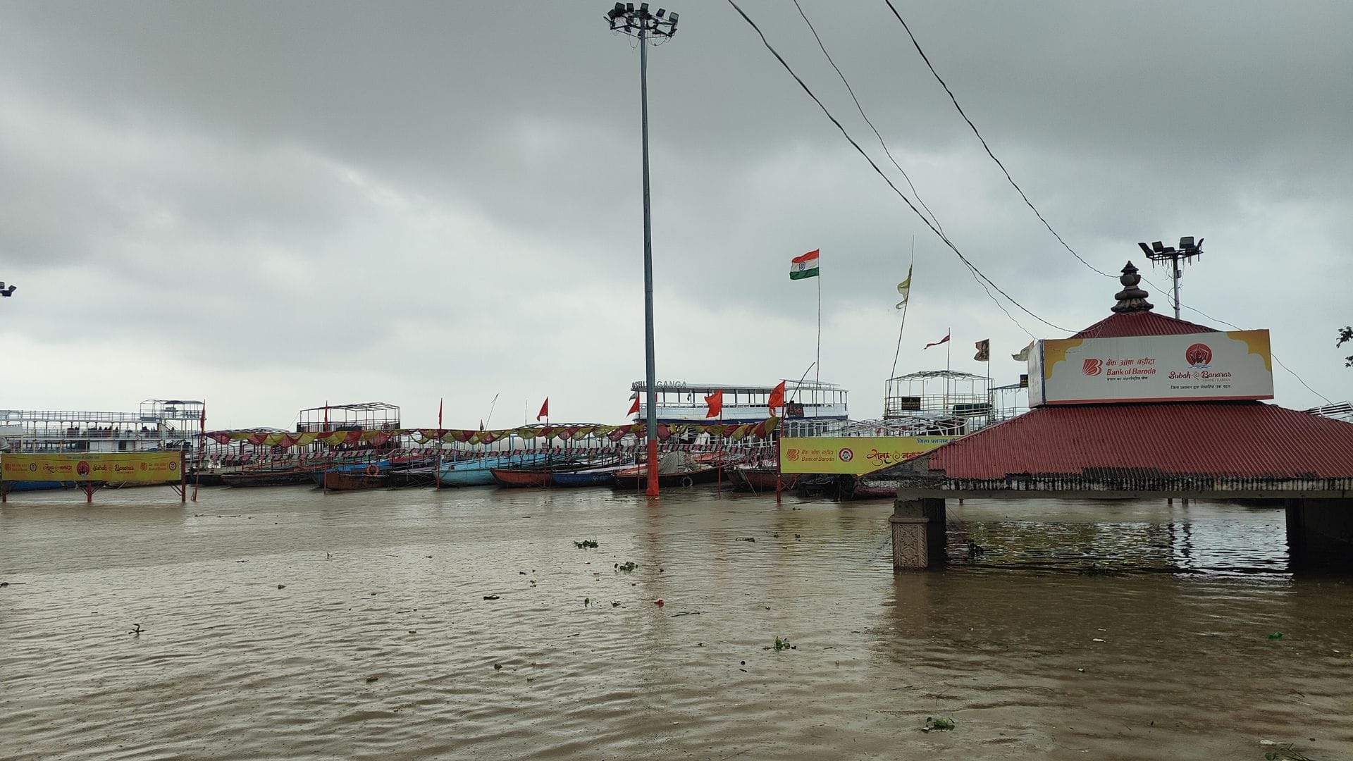 Ganga 16 cm above warning level Varuna river water level rising every hour in varanasi
