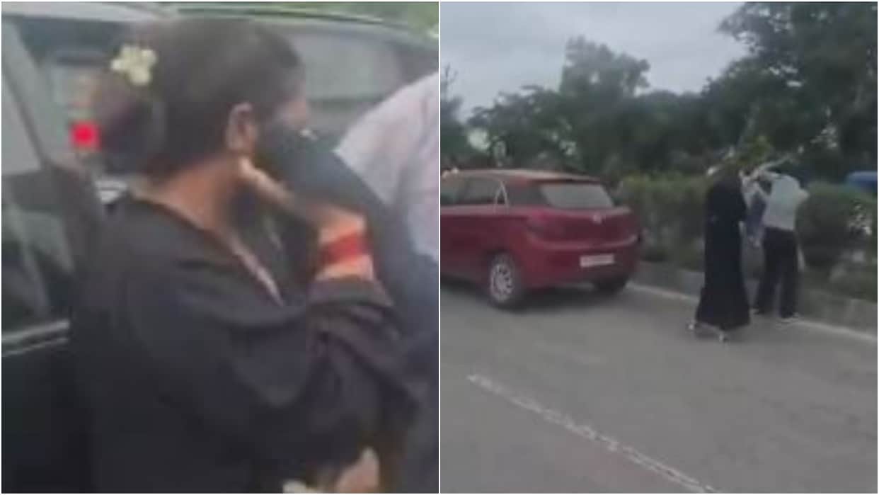 Husband enraged after seeing wife with another man in a car and beat up the young man in Bareilly