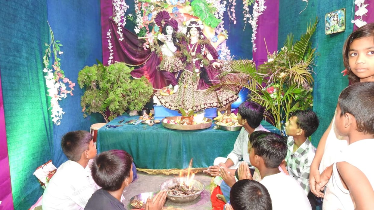 Temples and monasteries Sohar songs captivating tableaux in homes and celebrations Janmashtami