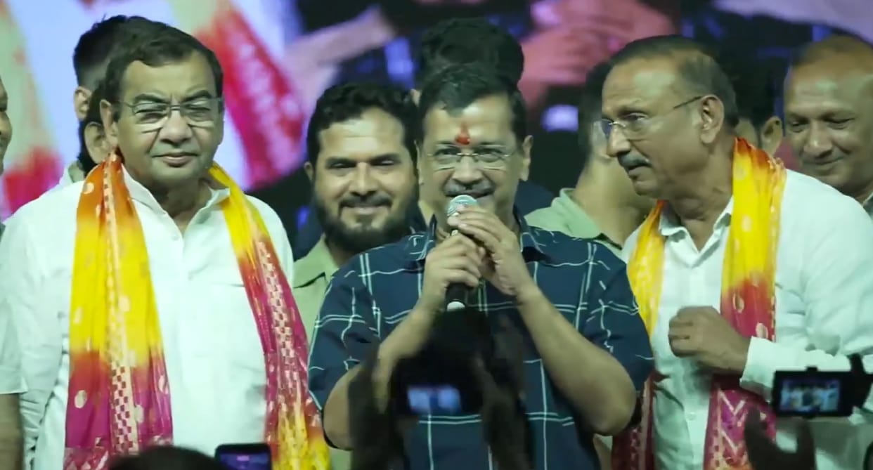 arvind Kejriwal attends Janmashtami festival in Punjabi Bagh
