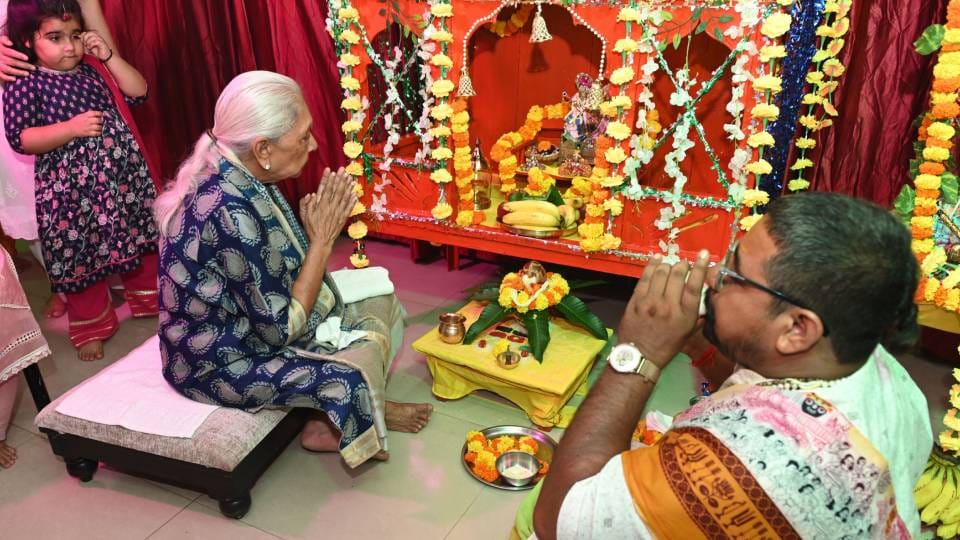 Janmashtami celebrations in Lucknow Homes temples and police stations decorated to welcome Lord Krishna
