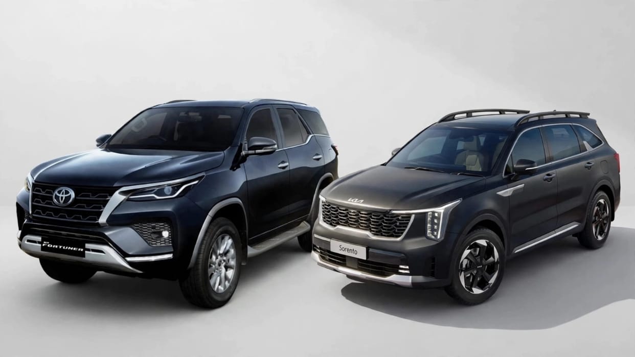 Kia Sorento vs Toyota Fortuner Comparison: Price, Specs, Engine Detailed