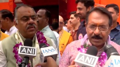 नेताओं ने की पूजा-अर्चना