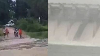 शहडोल में बरने नदी उफान पर व बाणसागर के आठ गेट खोले गए