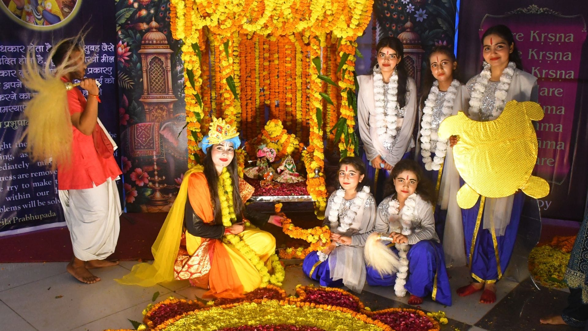 Janmashtami Special rituals in monasteries and temples Mahabhishek with 51 sacred substances