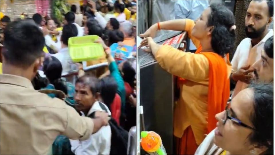 Nandotsav at Banke Bihari Temple Devotees Vie for Toys, Sweets and ‘Lala Ki Chhichhi’