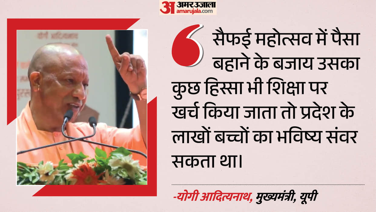 CM Yogi highlighted shortcomings of education system during the SP tenure  in Gorakhpur