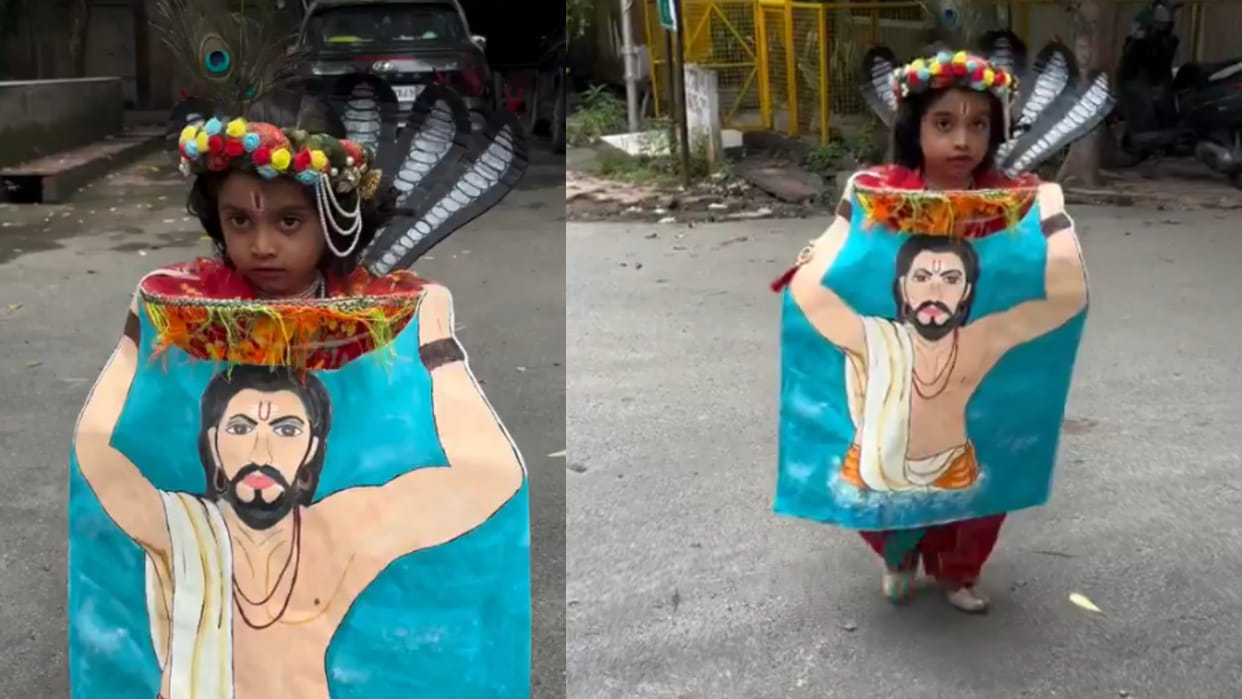 Janmashtami child creative dressing lord krishna impressed internet peoples viral video