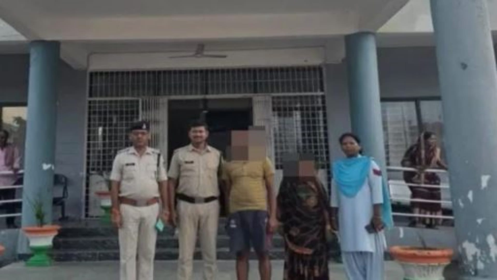 पुलिस हिरासत में आरोपी