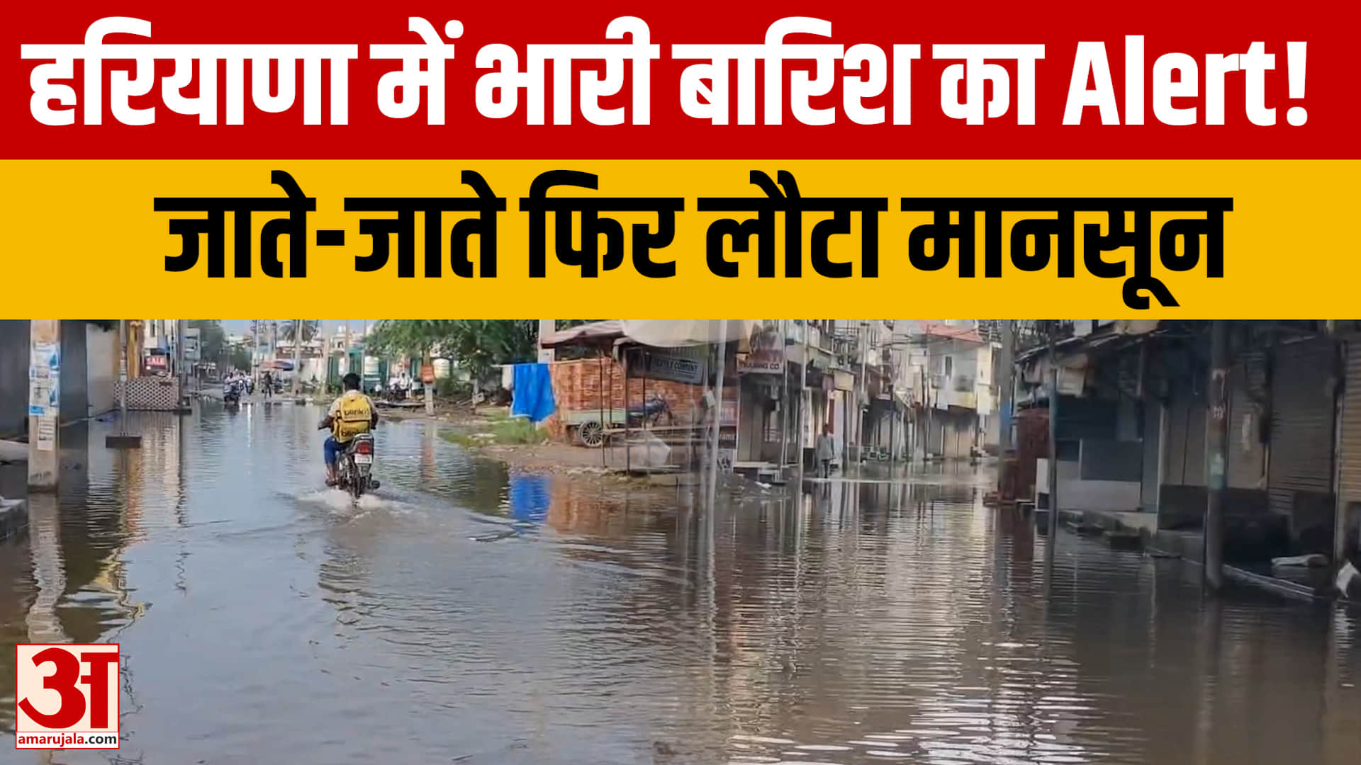 हरियाणा में फिर सक्रिय हुआ मानसून, 5 सितंबर तक भारी बारिश का अलर्ट