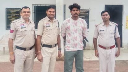 पुलिस की गिरफ्त में आरोपी