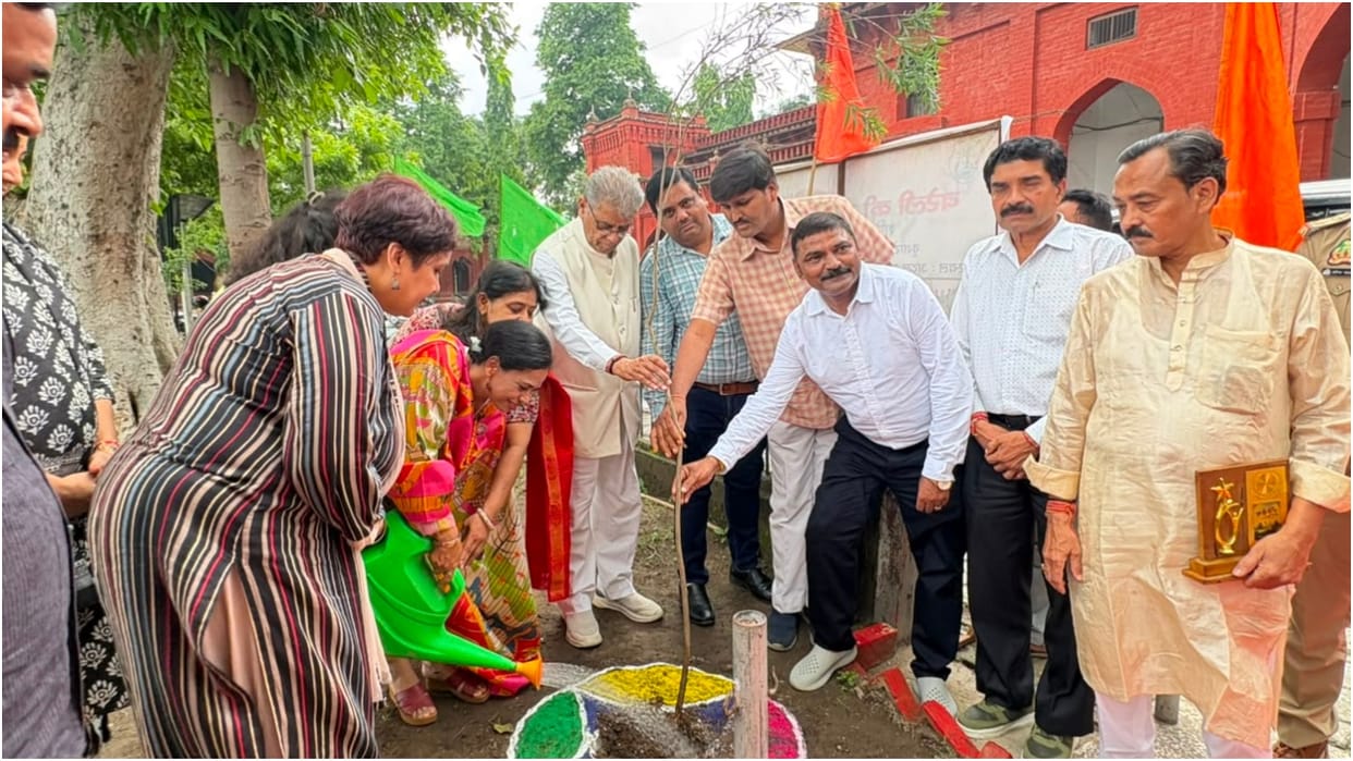 Plantation drive in Bareilly College on Teacher Day