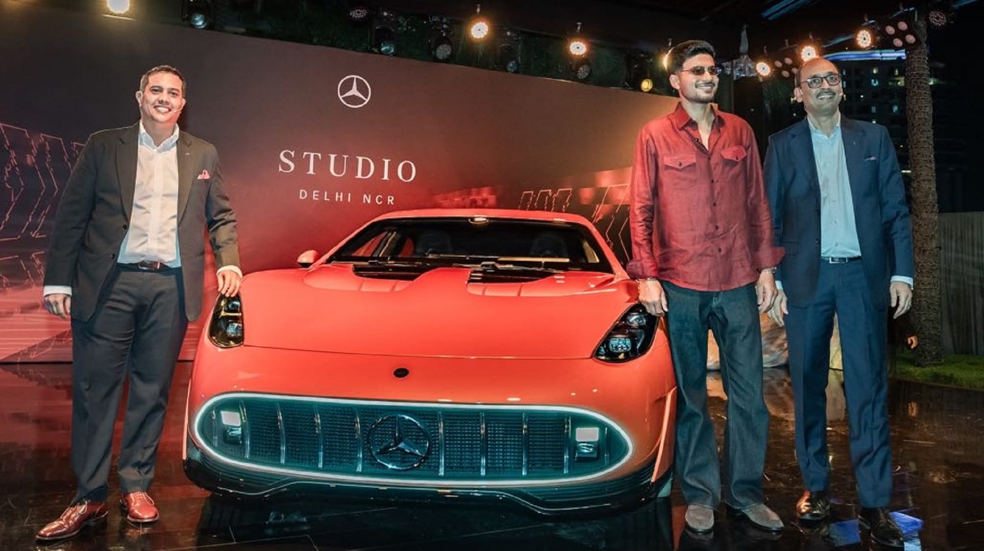 Shubman Gill with Mercedes-AMG GT XX
