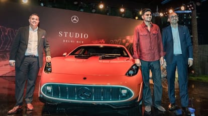 Shubman Gill with Mercedes-AMG GT XX
