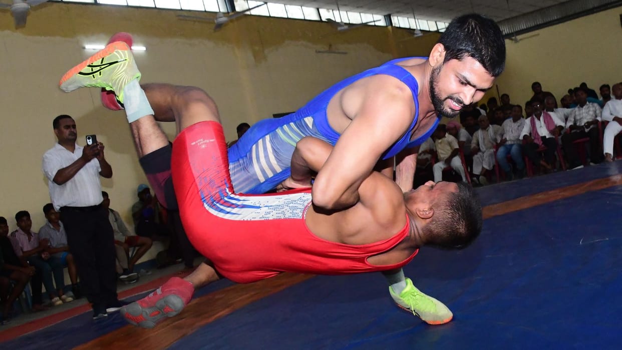 Sports 84 pairs of wrestlers compete DLW Saurabh wins second consecutive wrestling bout in 15 days