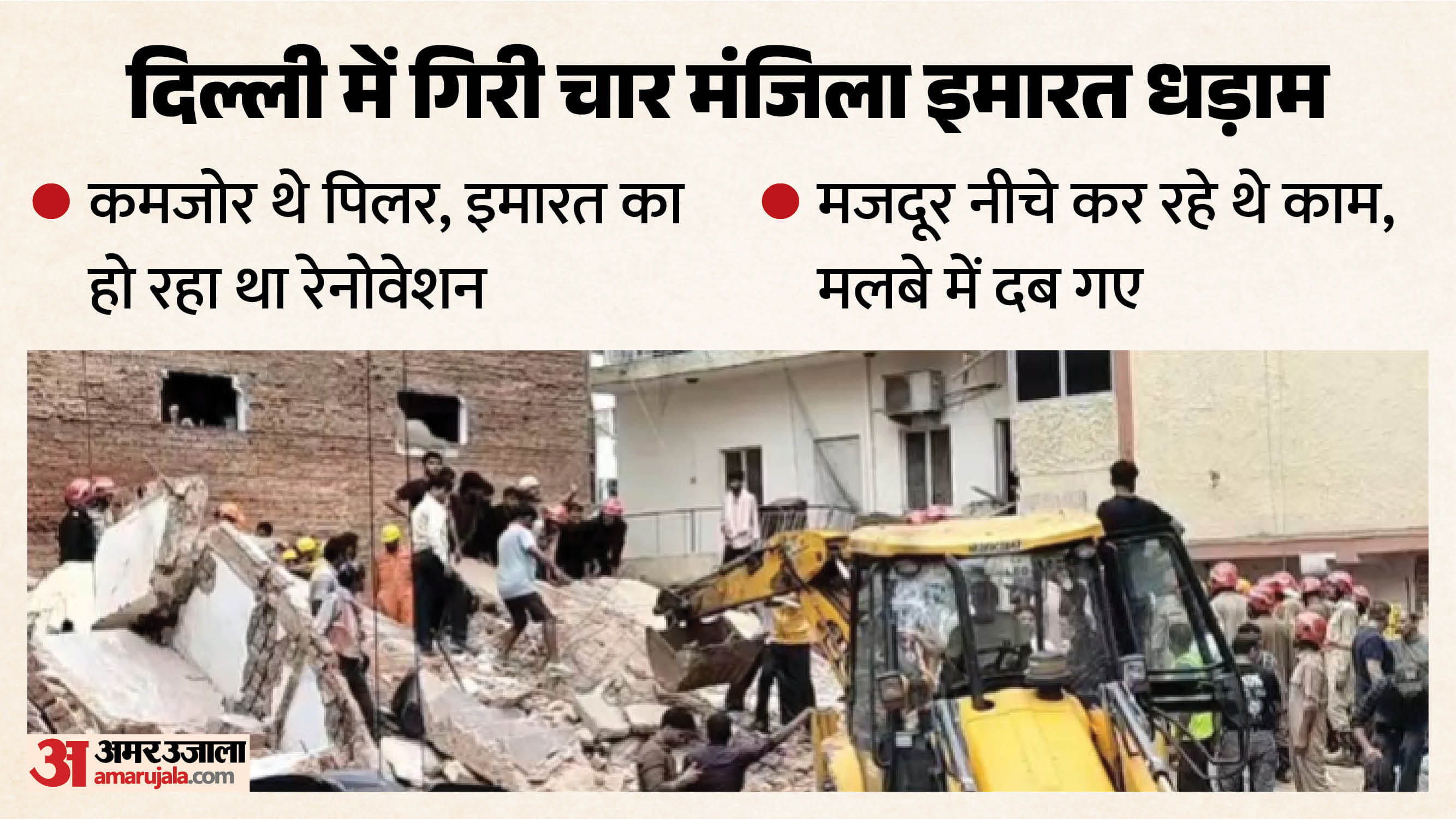 Delhi building collapse